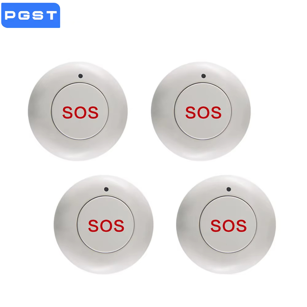 Home Security Gate - ワイヤレス SOS ボタンスマートホームゲートセキュリティドアベルパニック緊急ボタン 433MHz 家庭用盗難警報システム用