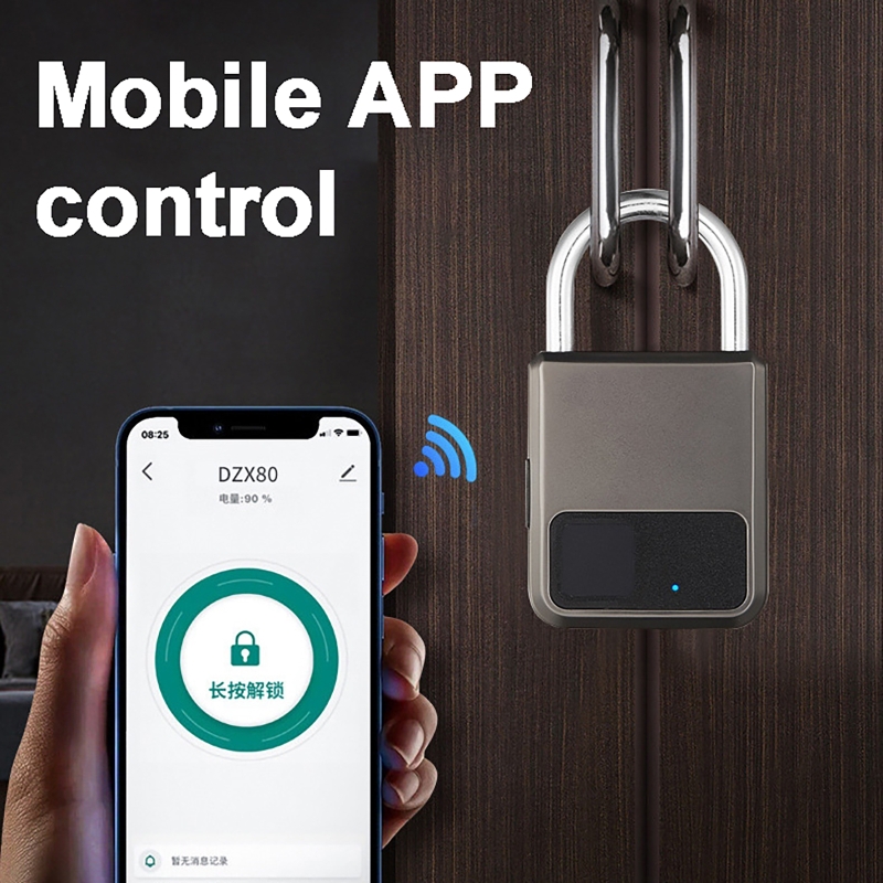 Home Security App - Tuya スマート南京錠 20 番号指紋ロック盗難防止 USB 充電セキュリティロッカー自転車ジムドアロック解除荷物ロッカー用