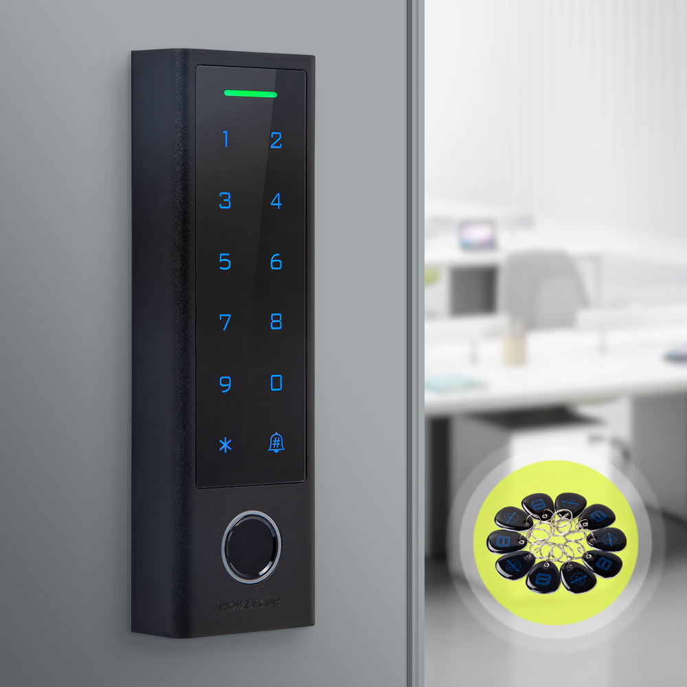 Home Security Key Fob - WIFI 防水ドアアクセス制御指紋パスワード Tuya スマート APP RFID