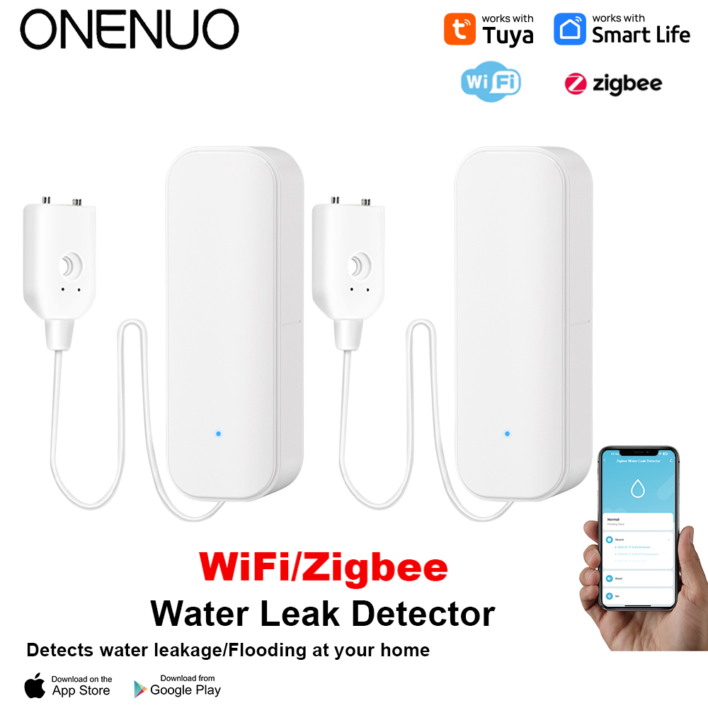 Home Security Alarm System - WiFi または Zigbee 漏水センサー Tuya アラーム洪水漏水検知器スマートホームライフアプリ水警報オーバーフローアラームセキュリティシステム