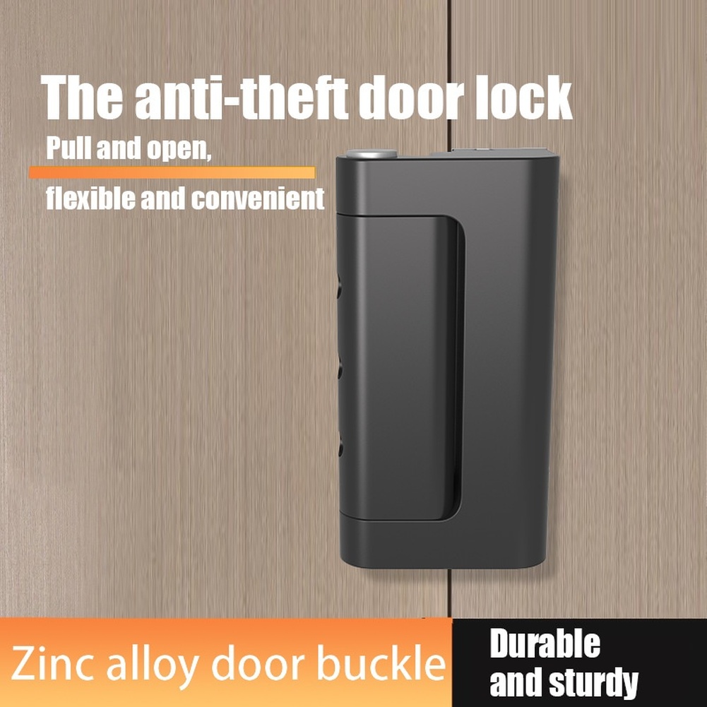 Home Security For Doors - 1pc 亜鉛合金盗難防止ドアラッチバックルロックセキュリティ強化家の装飾ドアハードウェアアクセサリー