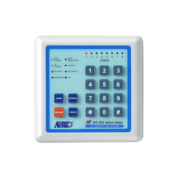 Home Security Number - 8ゾーンホームセキュリティアラームコントロールパネル、家庭およびオフィス用スマートアラームシステム、ユーザー設定の電話番号に自動ダイヤル機能付き