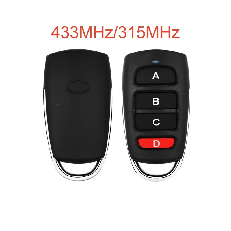 Home Security Key Fob - RF リモートコントロール コピーコードキーフォブ 4 ボタン 315MHz/433.92MHz、ポータブルガレージドアゲートオープナーデュプリケーター、ホームセキュリティ用