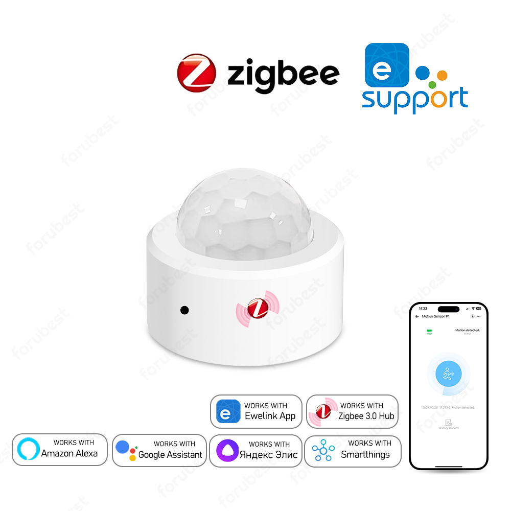 Home Security App - Zigbee 3.0 人感センサー PIR 赤外線検出器 スマート