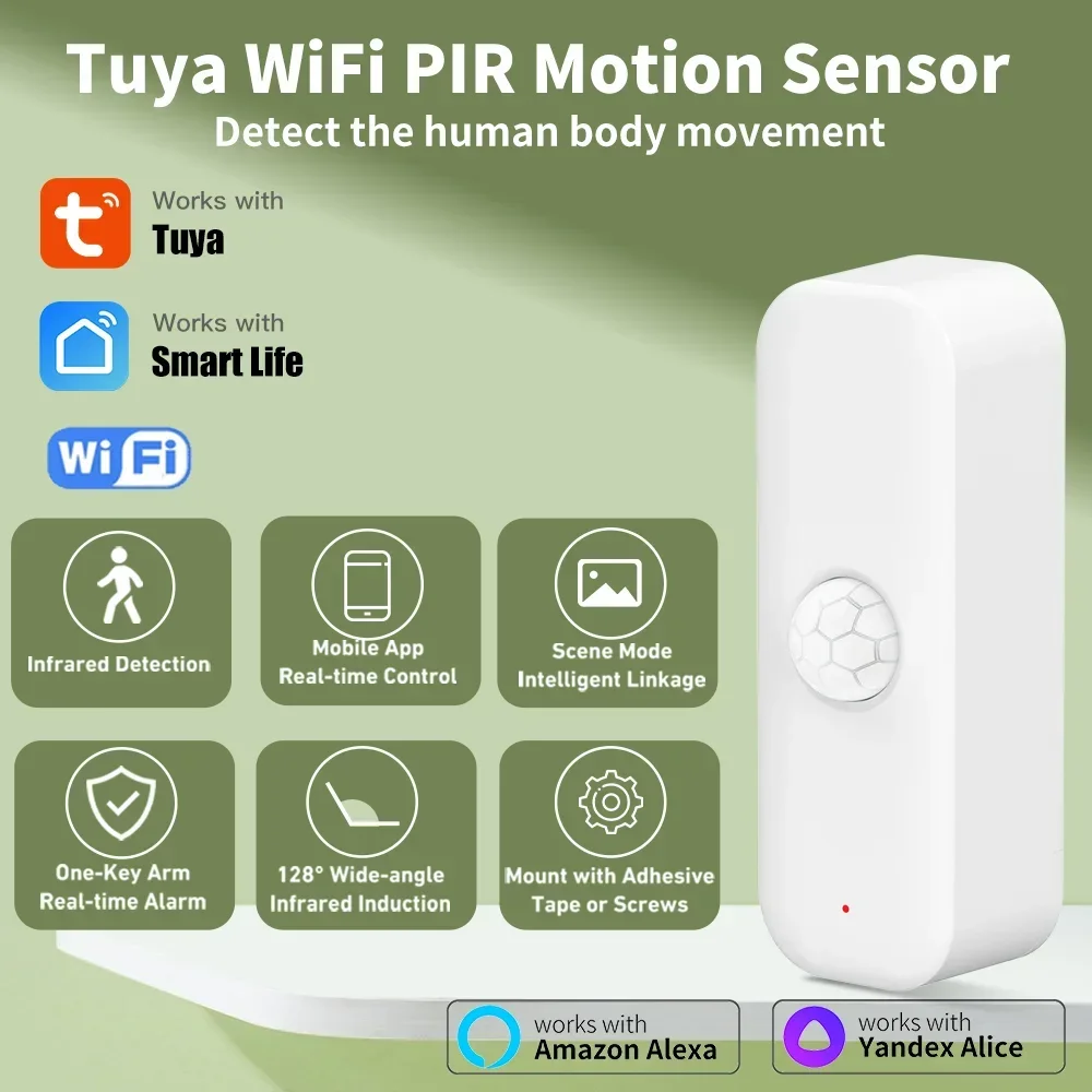 Home Security App - Tuya-Pirモーションセンサー,家庭用盗難防止デバイス,アプリケーションによるリモコン,スマートライフ,アレクサで動作