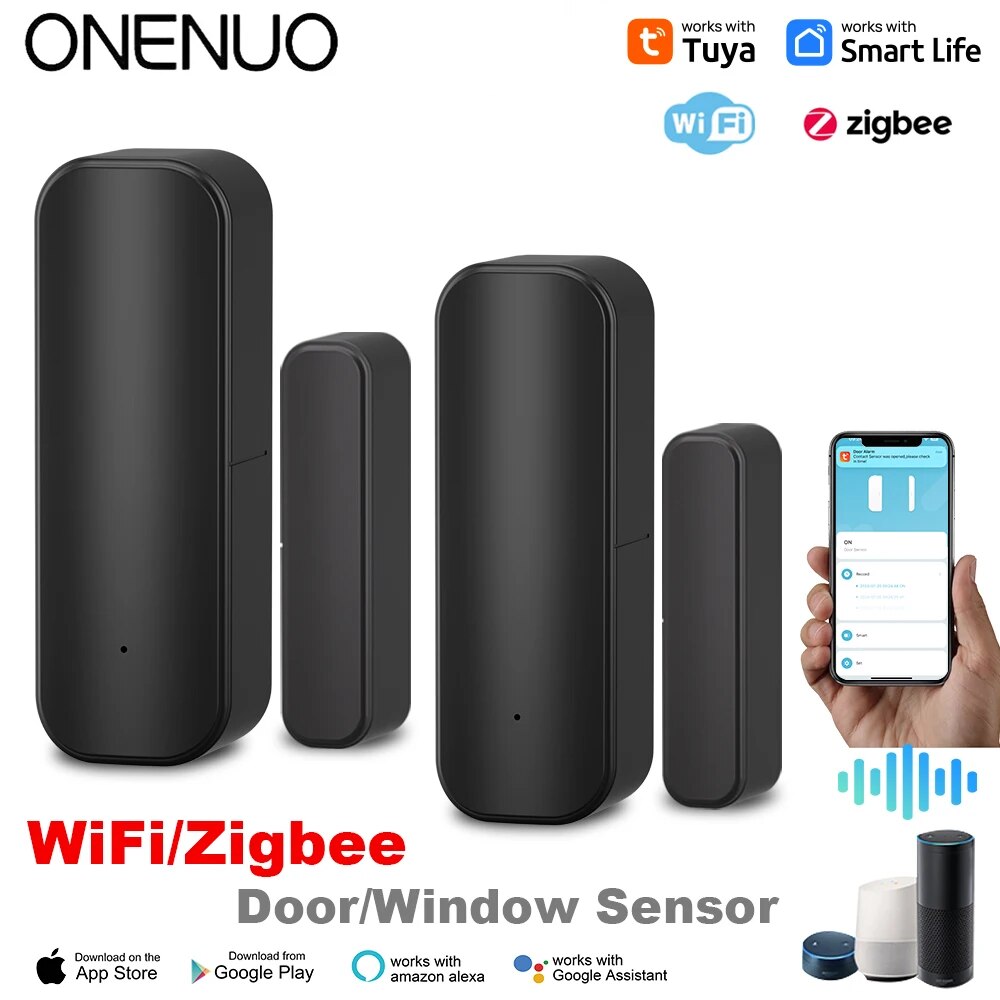 Tuya-zigbeeドアおよびウィンドウセンサー,スマート - Home Security Gate のレビューと価格
