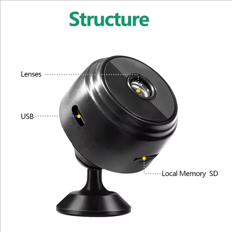 1080P HD WiFiミニカメラ ワイヤレス暗視機能付き - Home Security No Wifi Needed のレビューと価格