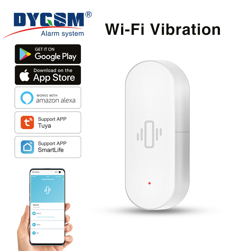 Tuya WiFi 振動センサー、高感度検知、スマートアラー - Home Security App のレビューと価格