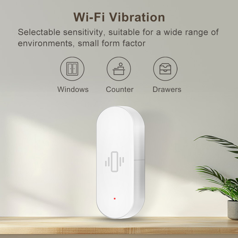 Tuya WiFi 振動センサー、高感度検知、スマートアラー - Home Security App のレビューと価格