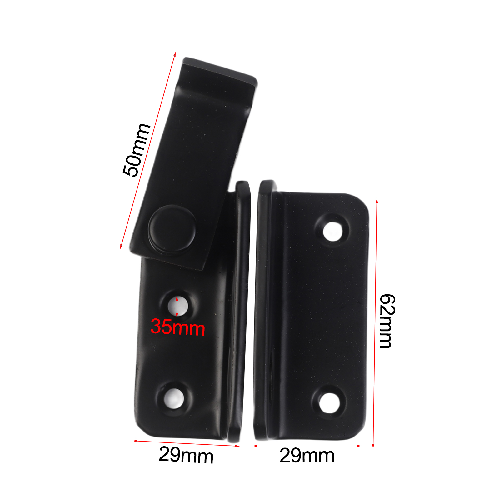 1Pc ブラックステンレス鋼ロック可能なラッチ 2 で 1  - Home Security For Doors のレビューと価格