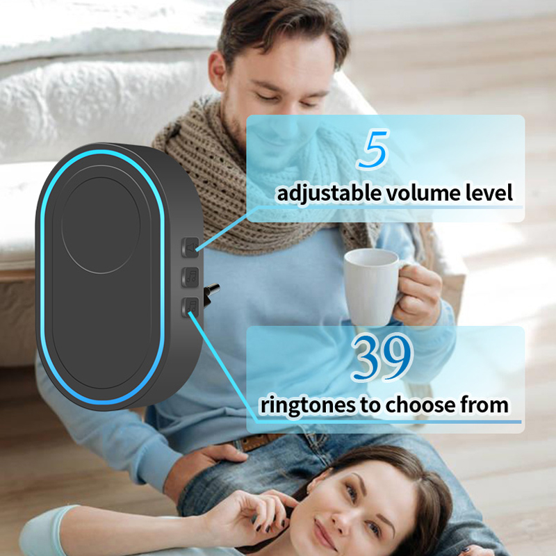 ワイヤレスドアベル,屋外ウェルカムチャーム,音楽付きドアベル - Home Security Uk のレビューと価格