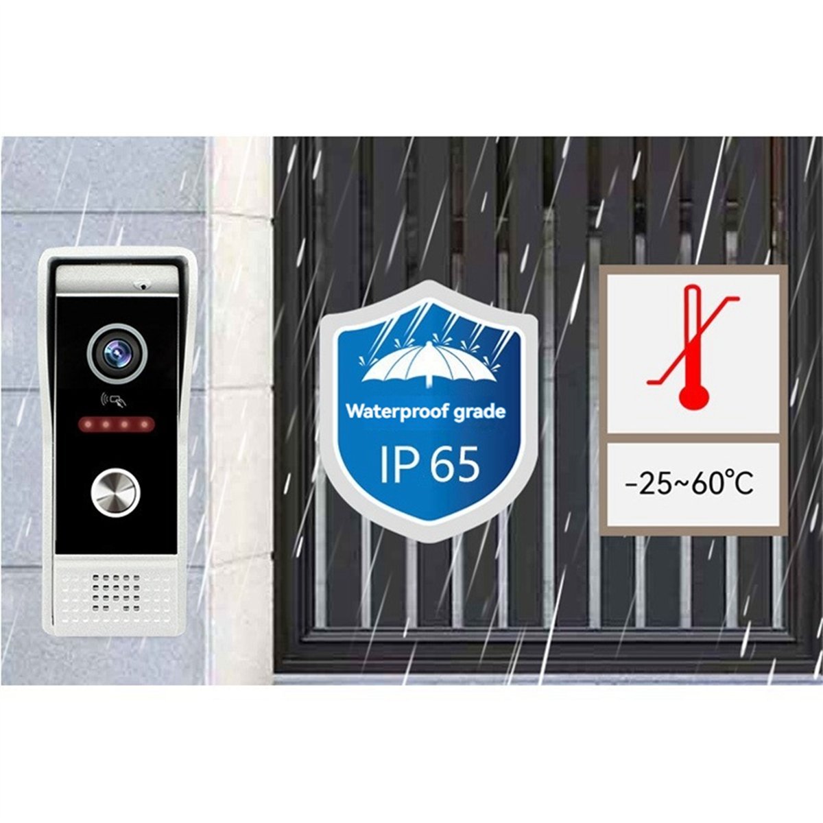 doyme TUYA Wifi ビデオドアベルインターホンシ - Home Security Uk のレビューと価格