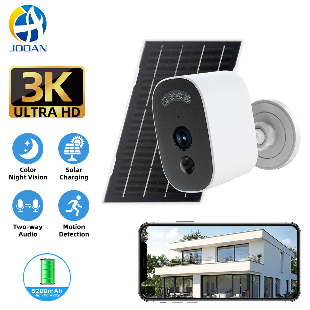 Jooan 3K HD ソーラーセキュリティカメラ屋外ワイヤ - Home Security No Wifi Needed のレビューと価格