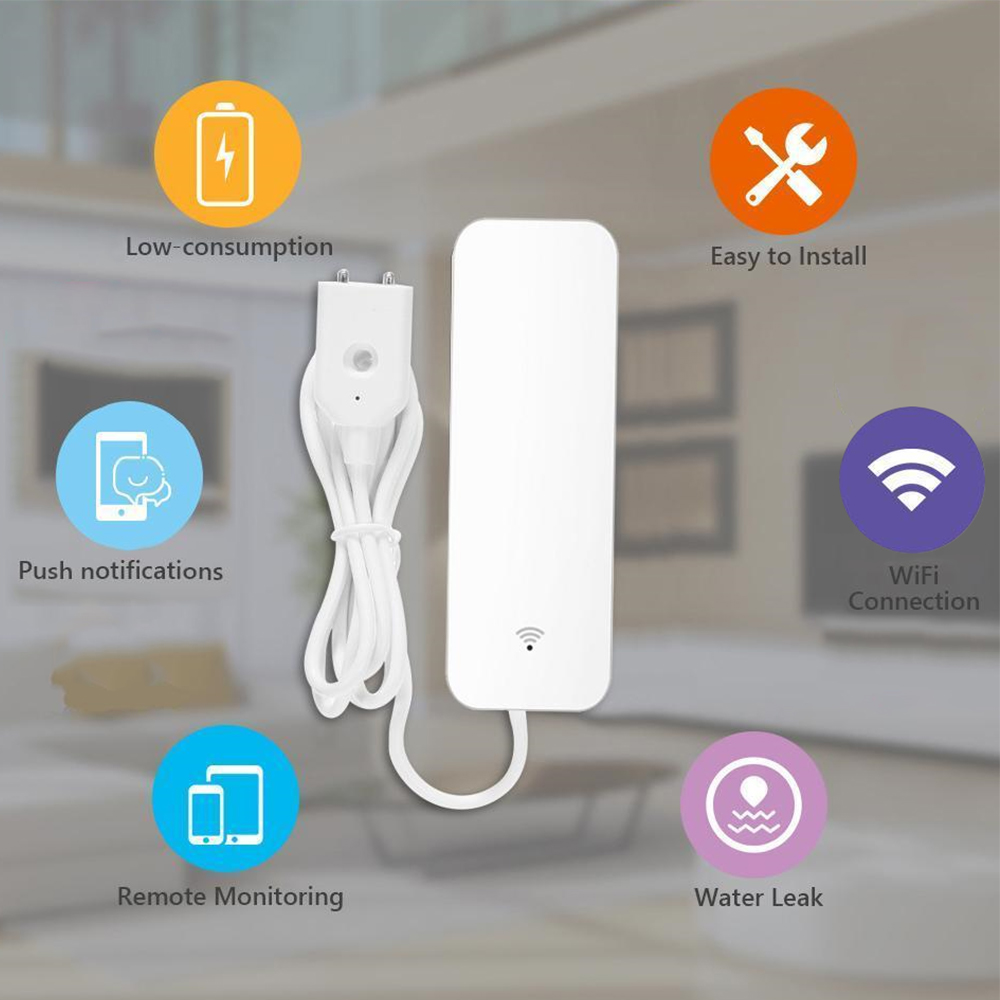 Tuya WiFi 漏水センサー、漏水検知器、Smartli - Home Security Business のレビューと価格