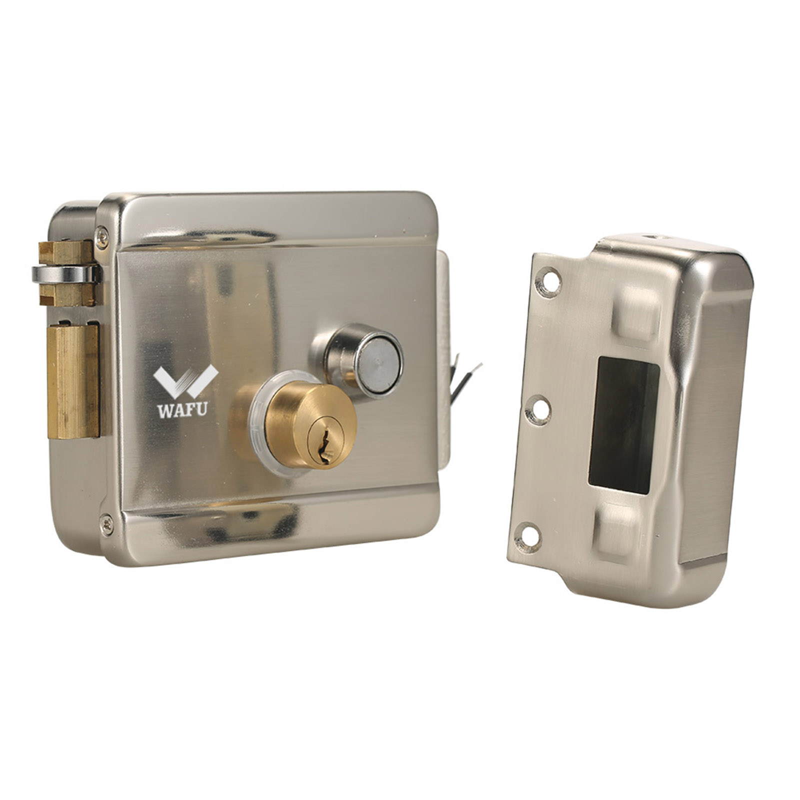 WAFU スマート電気ゲートドアロック安全な電気金属ロック電 - Home Security Gate のレビューと価格