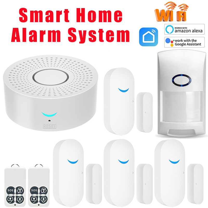 433MHz スマートホーム Tuya WiFi ドアセンサ - Home Security Alarm System のレビューと価格