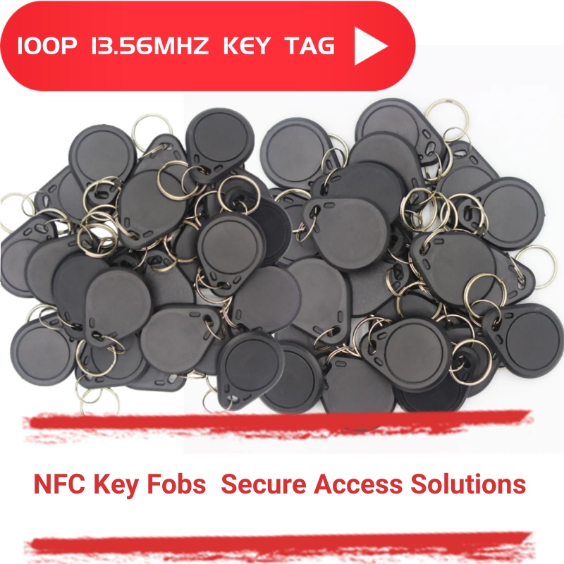 100P NFCスマートキータグカード、RFIDキーホルダー - Home Security Key Fob のレビューと価格