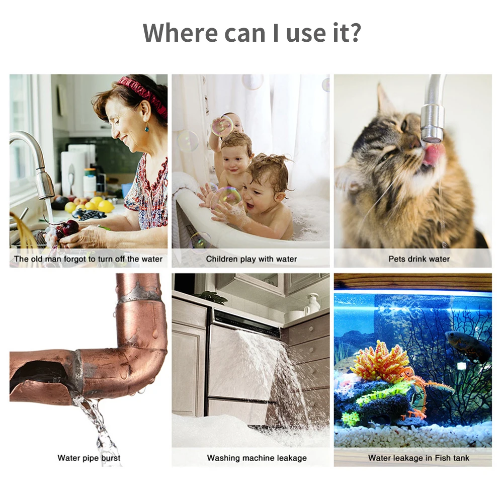 Tuya WiFi Zigbee 水センサー スマート漏水検 - Home Security Business のレビューと価格