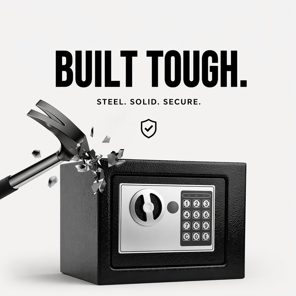 全鋼製電子デジタルキーパッドセーフボックスデュアルパスワード - Home Security Services のレビューと価格