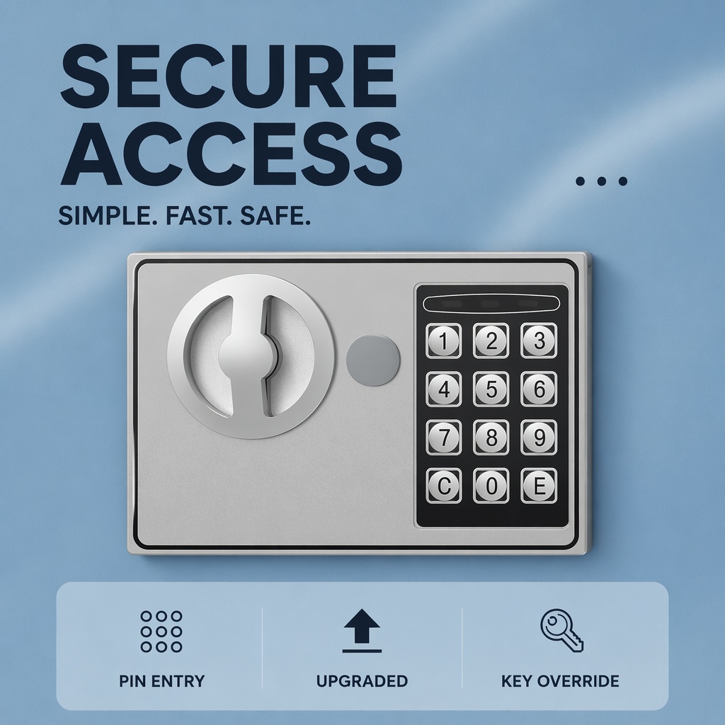 全鋼製電子デジタルキーパッドセーフボックスデュアルパスワード - Home Security Services のレビューと価格