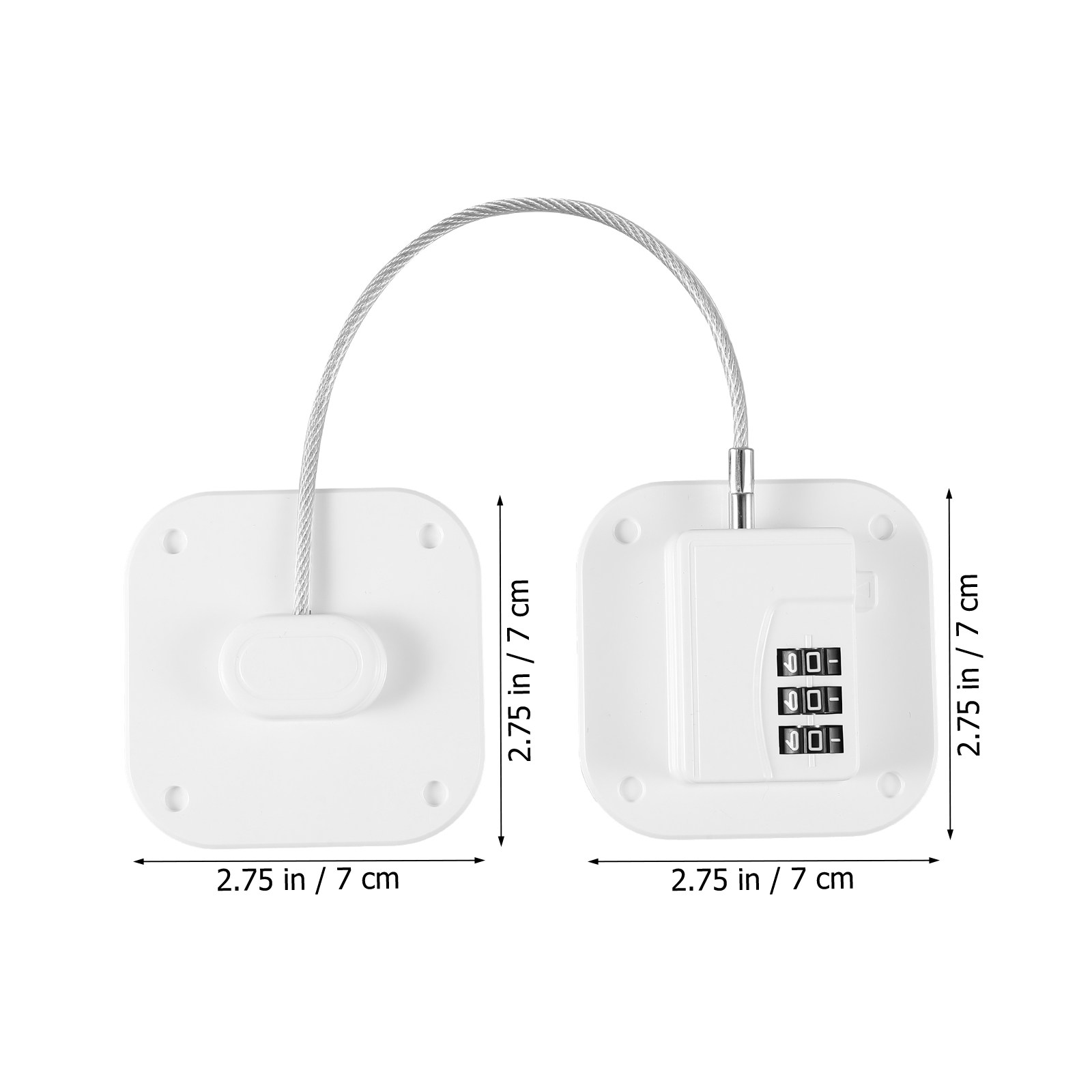 コンビネーション冷蔵庫ロック 金属プラスチック製 キャビネッ - Home Security Number のレビューと価格