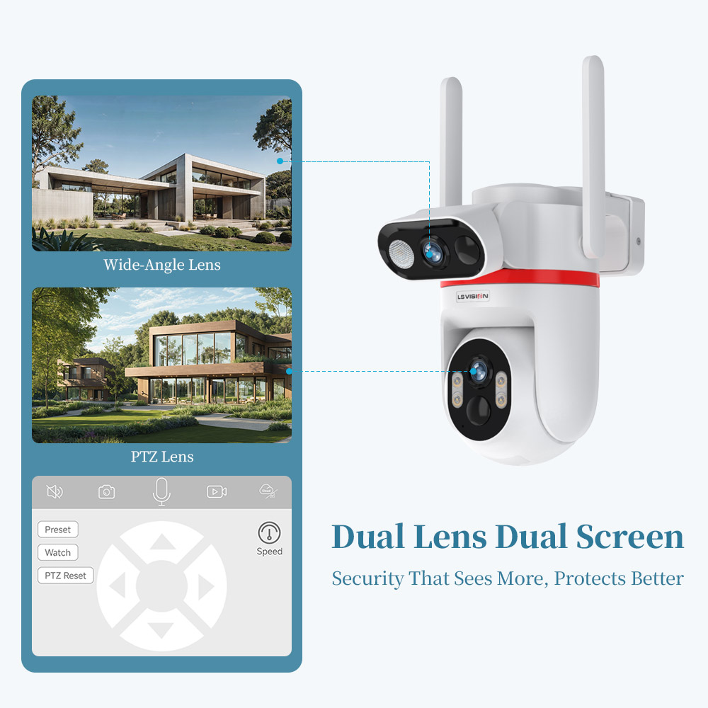 LS VISION ソーラーセキュリティカメラ 屋外 ワイヤ - Home Zone Security Camera のレビューと価格