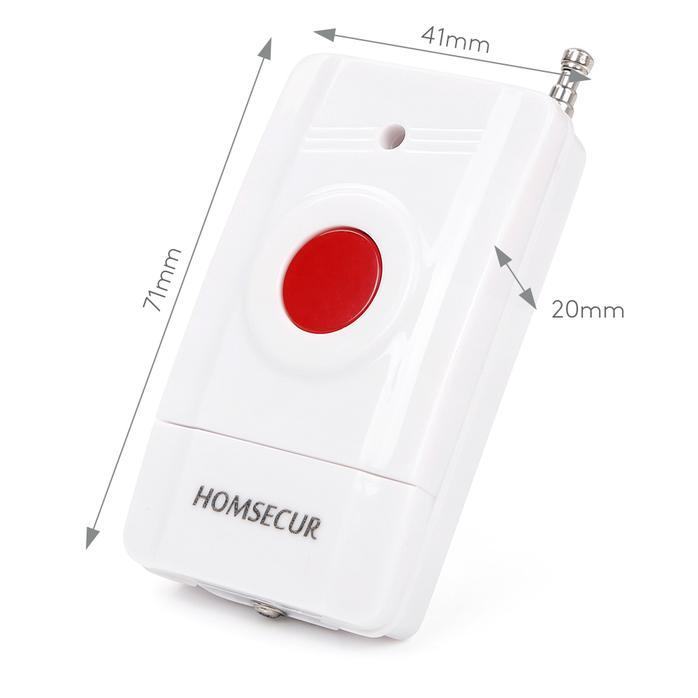 A5 ワイヤレス緊急パニックボタン 433MHz HOMSE - Home Security Alarm System のレビューと価格