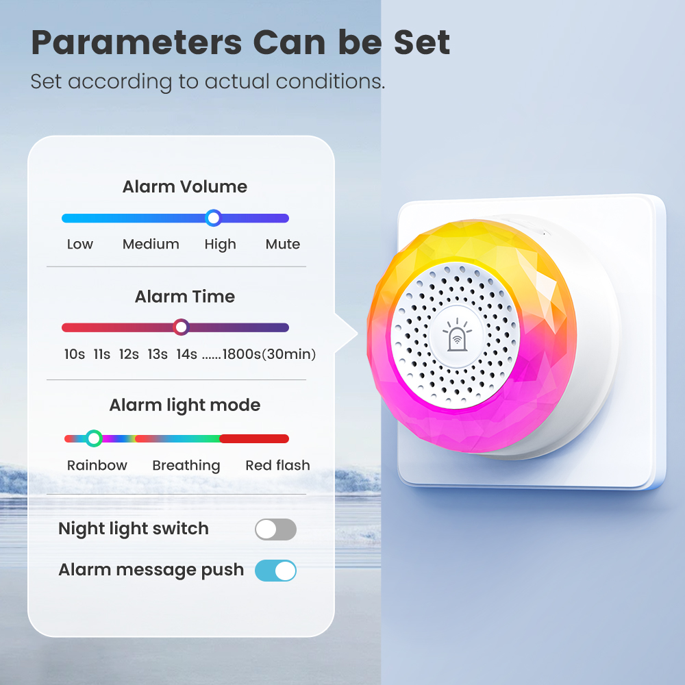 Tuya WiFiスマートサイレン、ホームセキュリティ用音と - Home Security Uk のレビューと価格