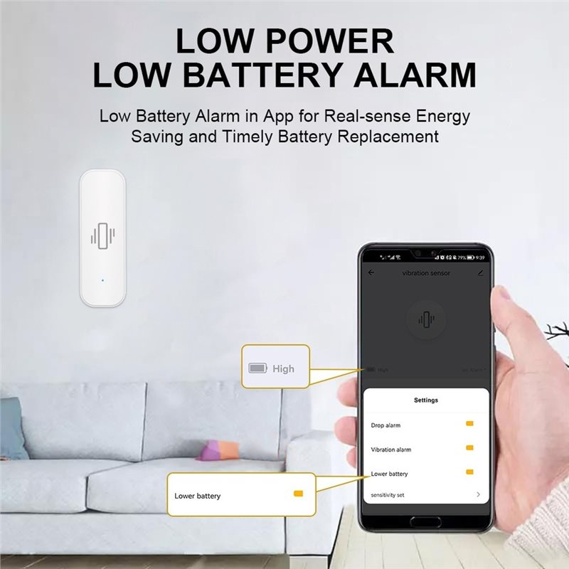 【バリューマネー】Tuya Wifi スマート振動センサー  - Home Security App のレビューと価格