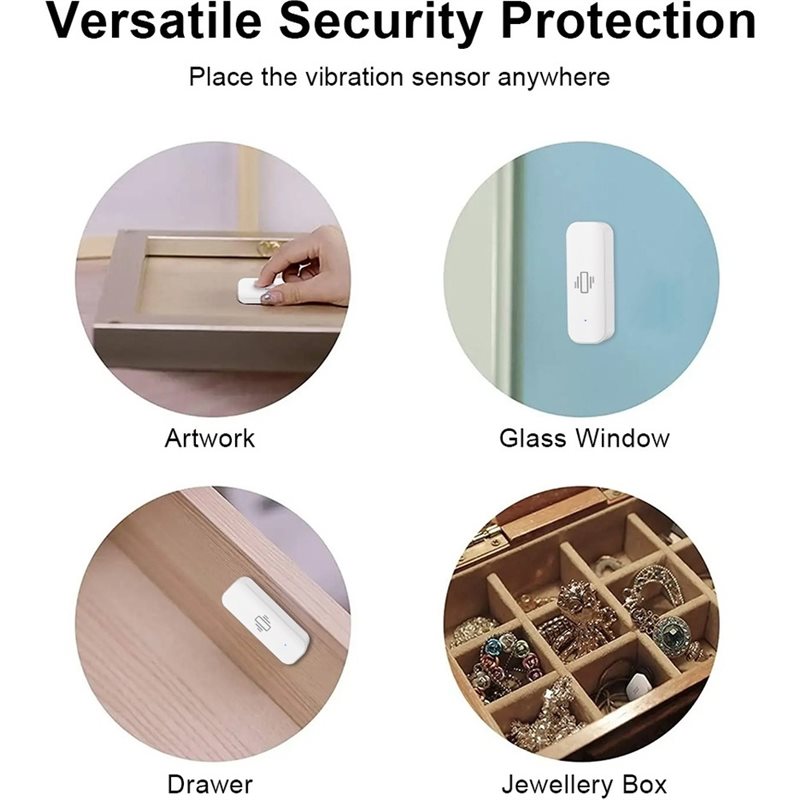 【バリューマネー】Tuya Wifi スマート振動センサー  - Home Security App のレビューと価格