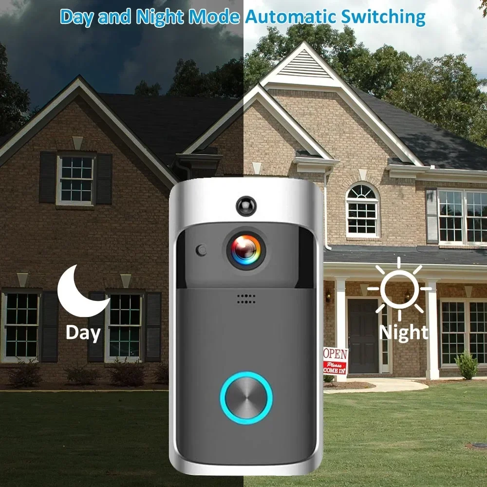 720P HD スマートホームワイヤレス WIFI ドアベル - Home Security No Wifi Needed のレビューと価格