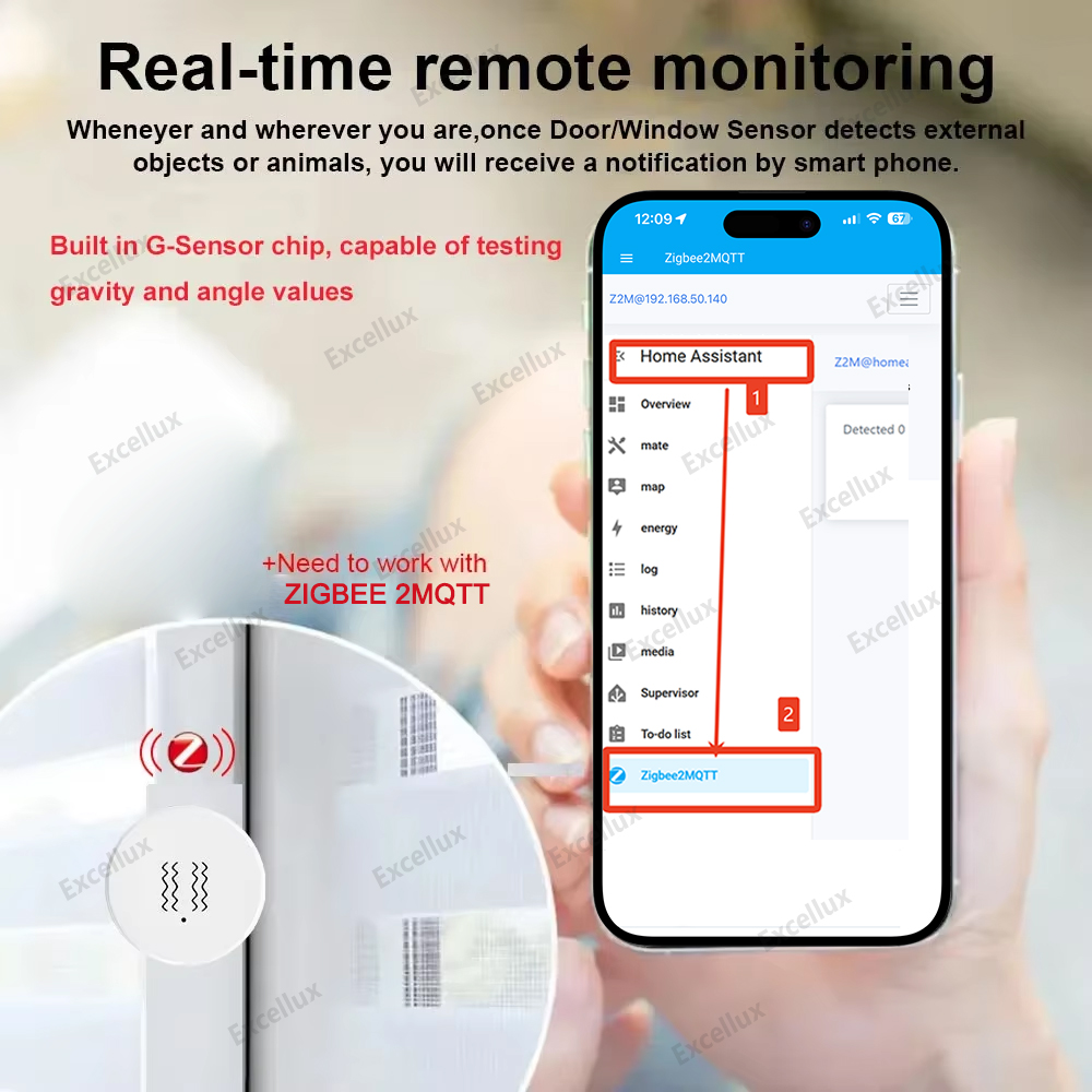 Zigbee 3.0 スマート振動センサー リアルタイム モ - Home Security App のレビューと価格