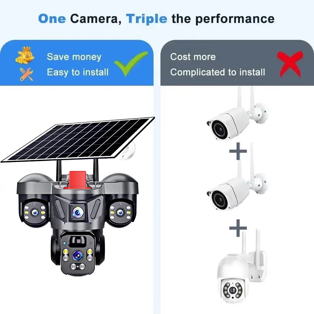 KERUI V380 Pro屋外PTZ 6MP WIFI 4 - Home Security No Wifi Needed のレビューと価格