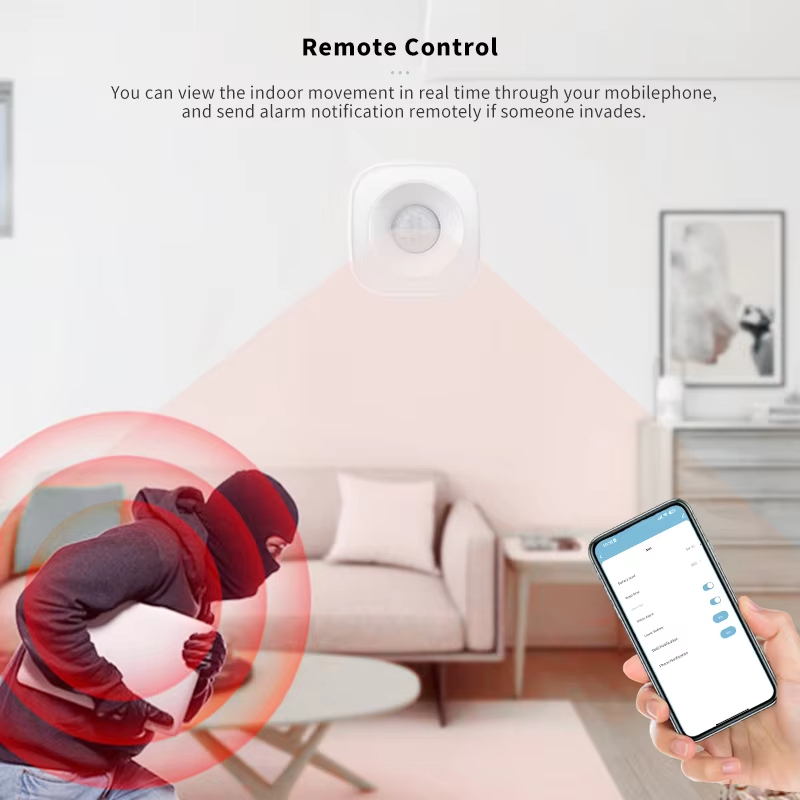 Tuya Zigbee-ワイヤレス赤外線モーションセンサー, - Home Security App のレビューと価格