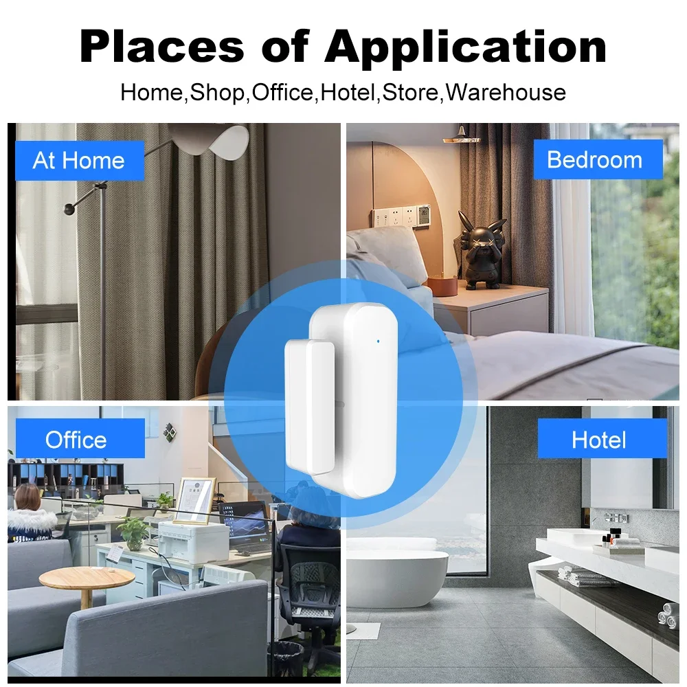 ZigBee ドアウィンドウセンサー ワイヤレス磁気警報器  - Home Security Gate のレビューと価格