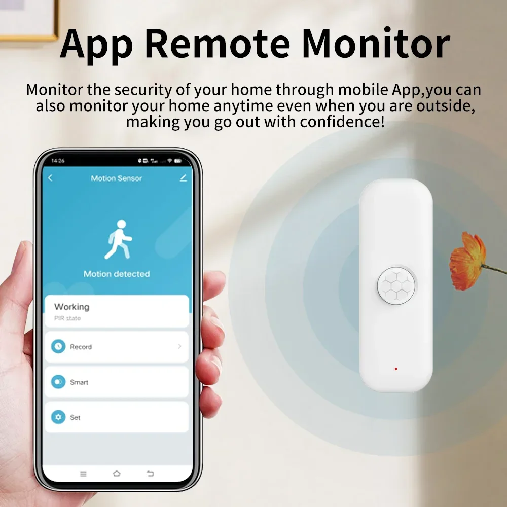 Tuya-Pirモーションセンサー,家庭用盗難防止デバイス, - Home Security App のレビューと価格