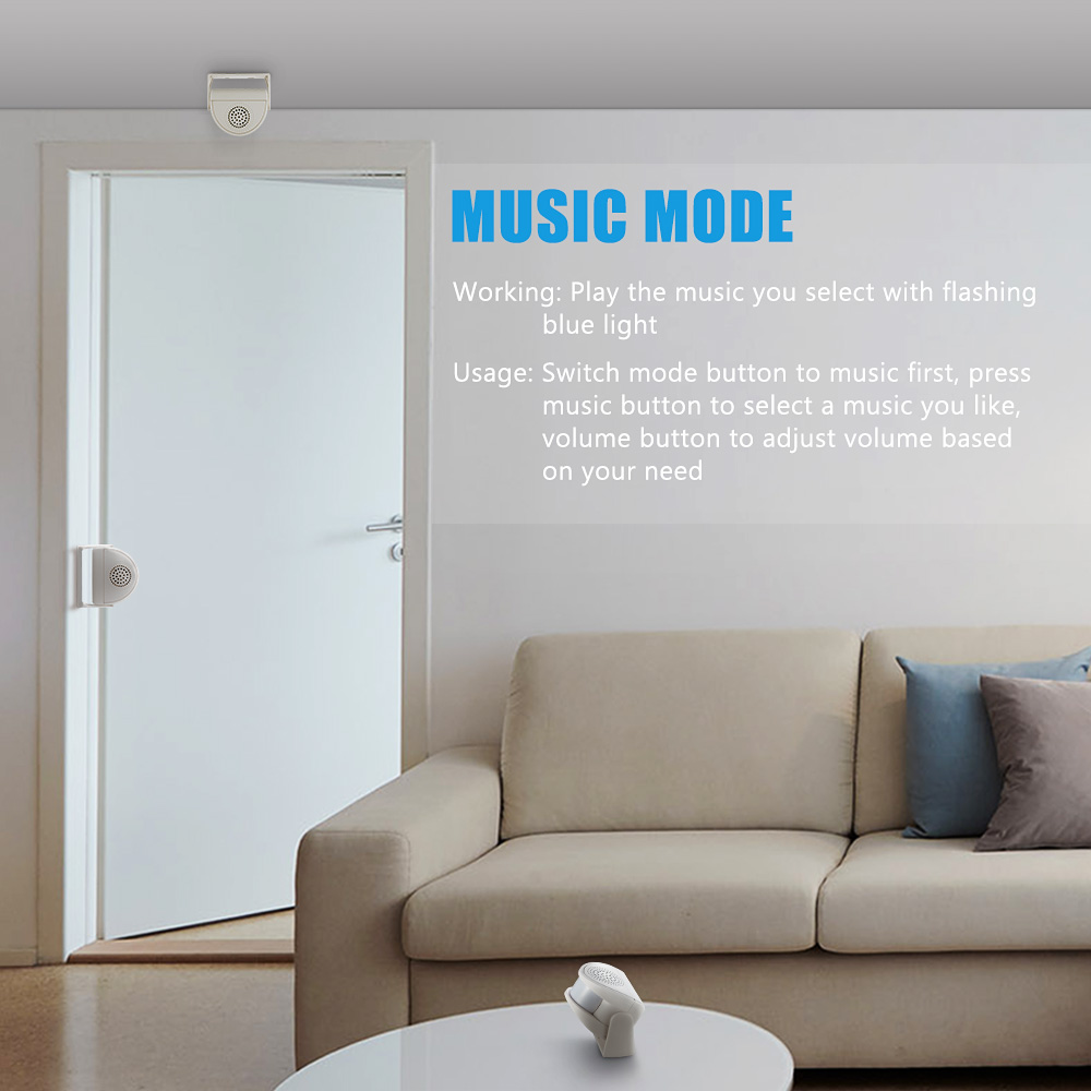 32 曲歓迎赤外線チャイムドアベルワイヤレス PIR モーシ - Home Security Gate のレビューと価格